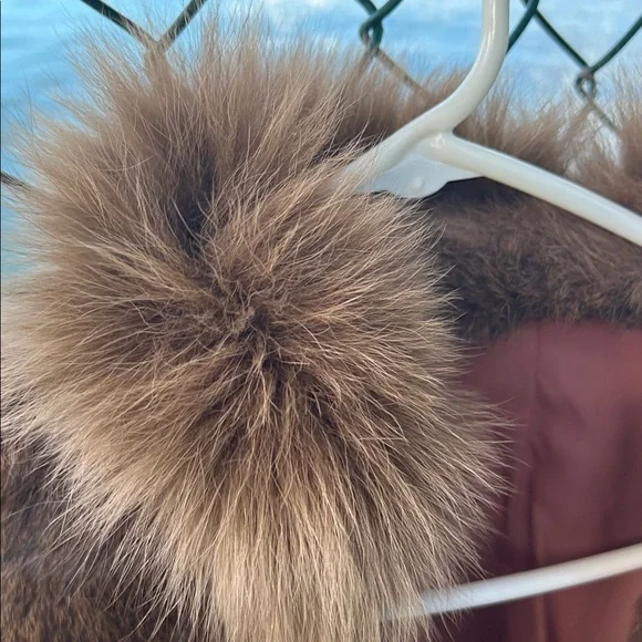 Vintage Brown real Fur Jacket - Picture 4 of 9